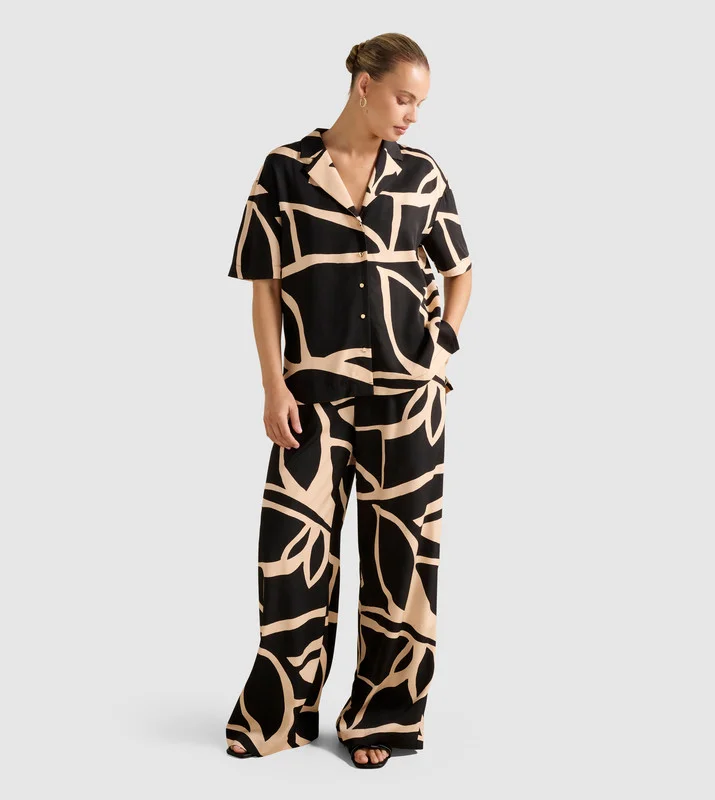 فورايفر نيو AYLA Printed Palazzo Pants